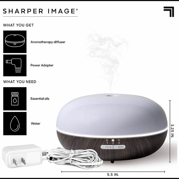 New SHARPER IMAGE Essential Oil MistDiffuser - Picture 3 of 7